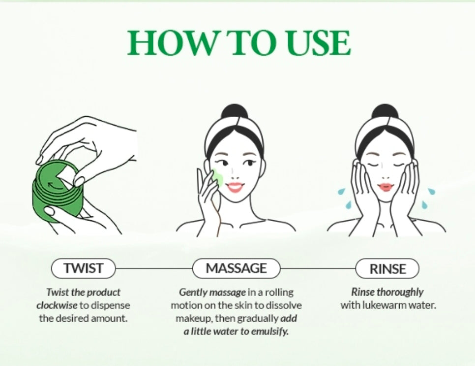 Dr. Althea Pure Grinding Cleansing Balm - Hygenic One-Step Makeup Cleansing Oil with Madecassoside, Non-Greasy Sorbet Texture, Soothing for All Skin Types, Vegan Skin Care