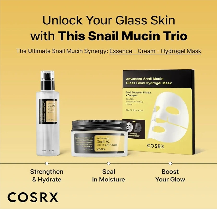 COSRX Advanced Snail 96 Mucin Power Essence - Repairing Serum, Hydrating Serum with Snail Secretion Filtrate for Dull Skin & Fine Lines
