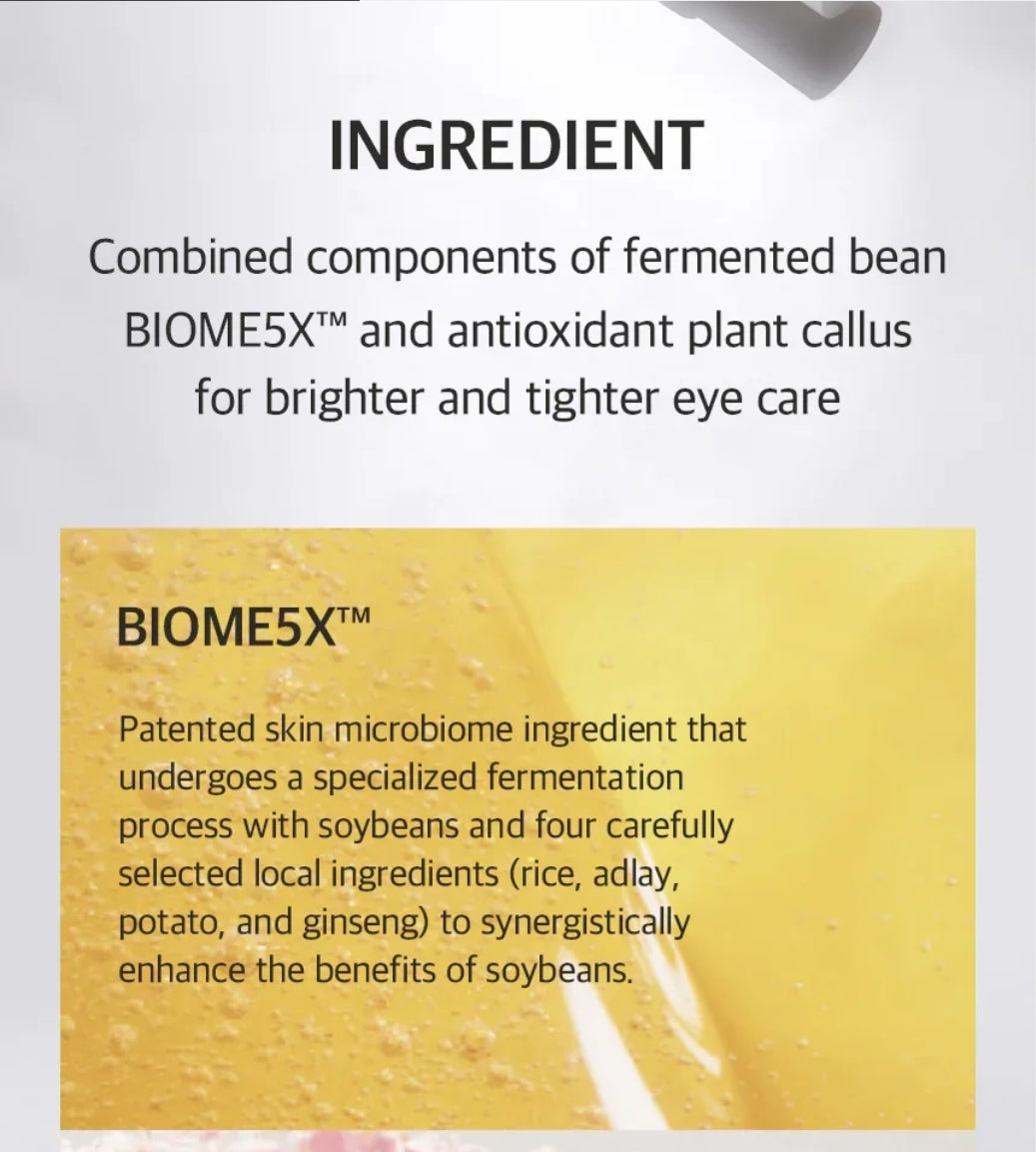 Mixsoon Bean Eye Cream - Deeply hydrates, brightens dark circles, and firms the skin
