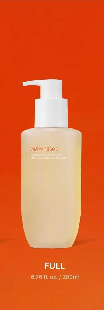 Sulwhasoo Gentle Cleansing Foam - Korean Face Wash for All Skin Types, Moisturizes, Rejuvenates, Removes Dirt and Impurities