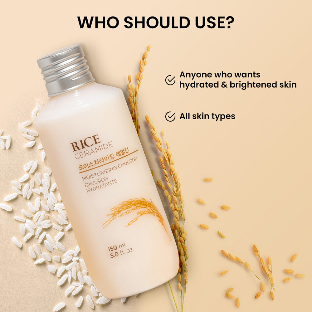 Emulsión hidratante de ceramidas de arroz de The Face Shop