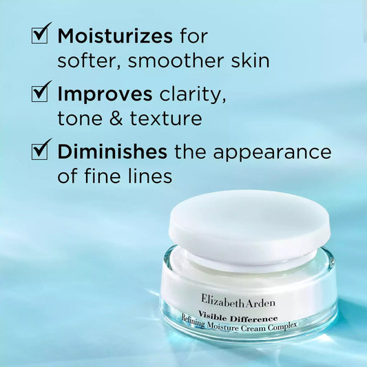 Elizabeth Arden Visible Difference Refining Moisture Cream Complex - Anti-aging Moisturizer, Repairing Cream