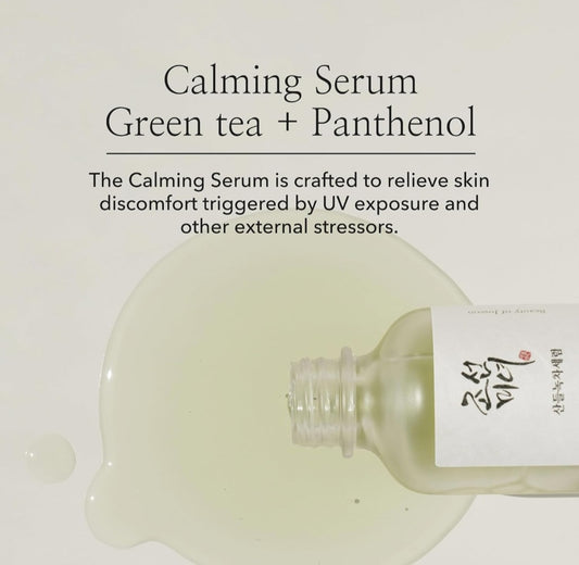 Beauty of Joseon Calming Serum - Green Tea + Panthenol Calming Soothing Serum - Hydrates and calms the skin, while panthenol creates a moisture shield