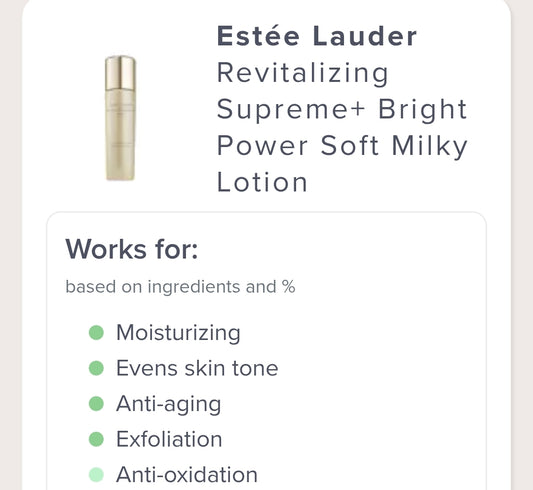 Estee Lauder Revitalizing Supreme +Global Anti-aging Power Soft Emulsion - Reduces fine lines and wrinkles