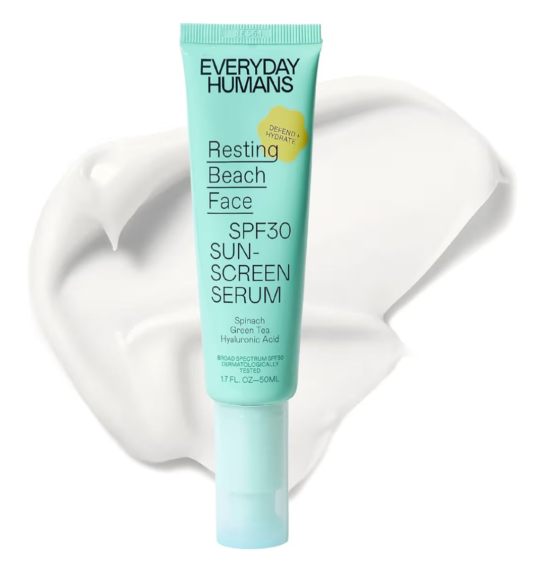 Suero protector solar facial FPS 30 Resting Beach Face de Everyday Humans