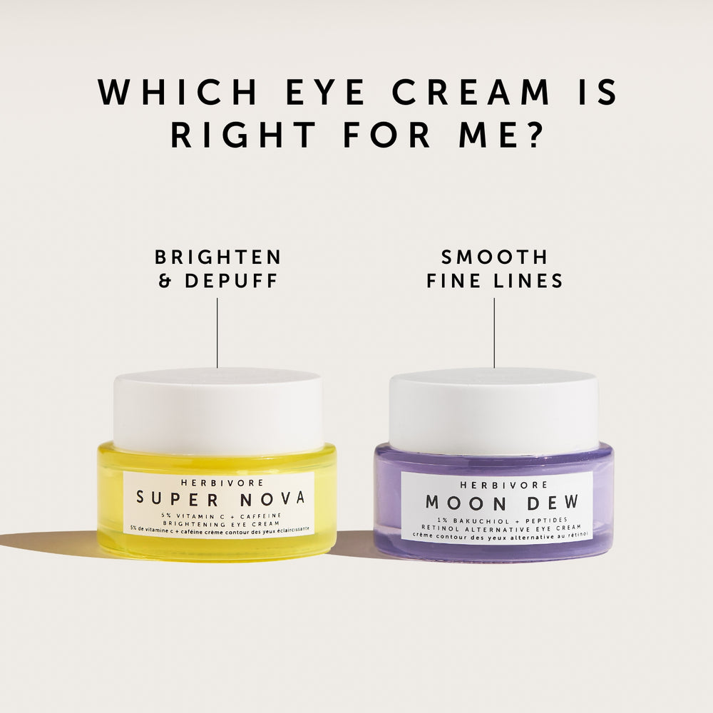 Herbivore Dew 1% Bakuchiol + Peptides Retinol Alternative Firming Eye Cream - Fine lines and wrinkles, Loss of firmness, Dryness, Signs of aging around the eyes