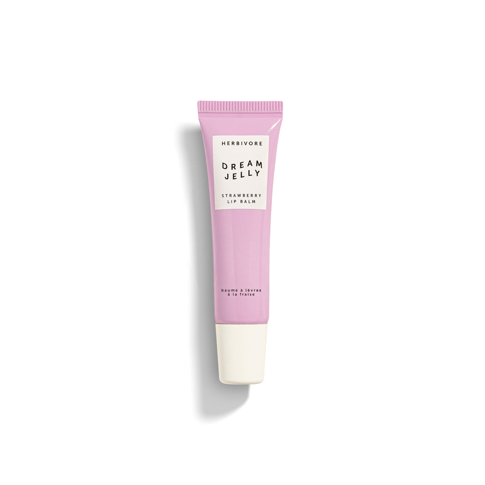 Herbivore Dream Jelly Strawberry Lip Balm - Instantly softens lips with plant-based butters and oils