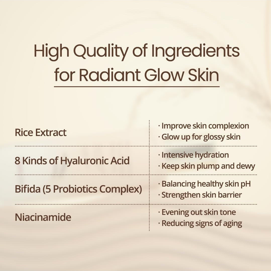 Emulsión nutritiva de arroz y bífida Farmstay: corrector de manchas oscuras con niacinamida, hidratante y suavizante de arroz para una piel radiante.