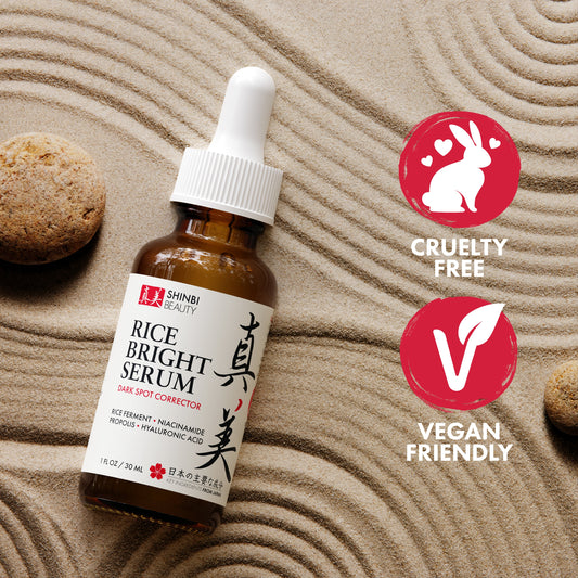 Shinbi Beauty Rice Bright Serum - Targets dark spots, hyperpigmentation, and uneven skin tone for a brighter complexion