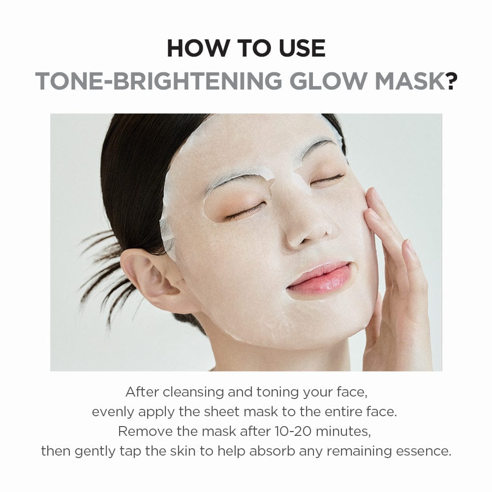 Skin1004 Madagascar Centella Tone Brightening Glow Mask - Calming and Radiance Boosting, Reduces melanin production and improves discoloration - 1 Mask