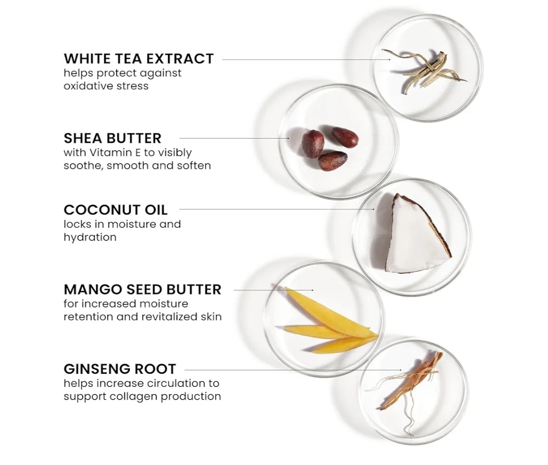 Strip Whipped Coconut Makeup Remover - Melting + moisturizing no-rinse cleanser with Mango Seed Butter - Plumping, tightening, softness and brightness