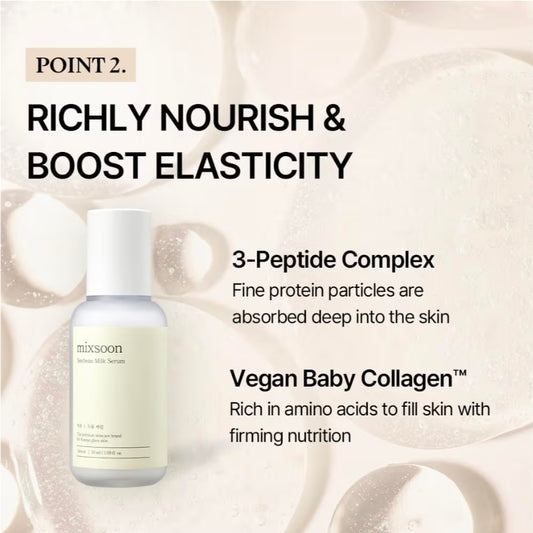 mixsoon Soybean Milk Serum - Milk Moisturizer, Hydrating and Firming for Face, Nourishing Formula for Smooth Skin