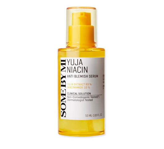 SOME BY MI Yuja Niacin Anti Blemish Serum – Suero con 10 % de niacinamida y vitamina C para iluminar la piel opaca – Eliminador de manchas oscuras para pigmentación y melasma