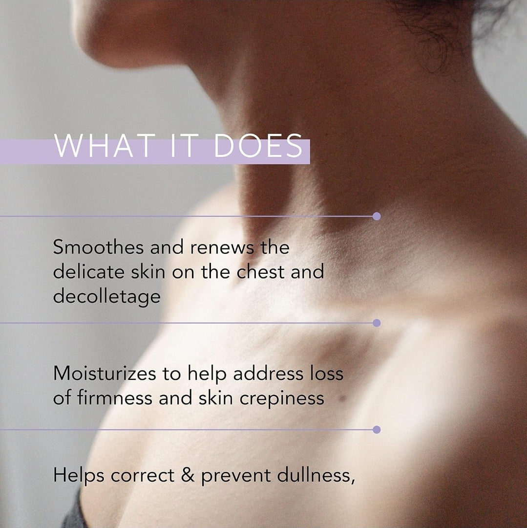 LAPCOS Hydra Collagen Renewing Hydragel Chest Mask - Hyaluronic Acid & Collagen to Tighten and Firm Skin, Improve Tone, Reduce Fine Lines & Wrinkles - 1 Mask