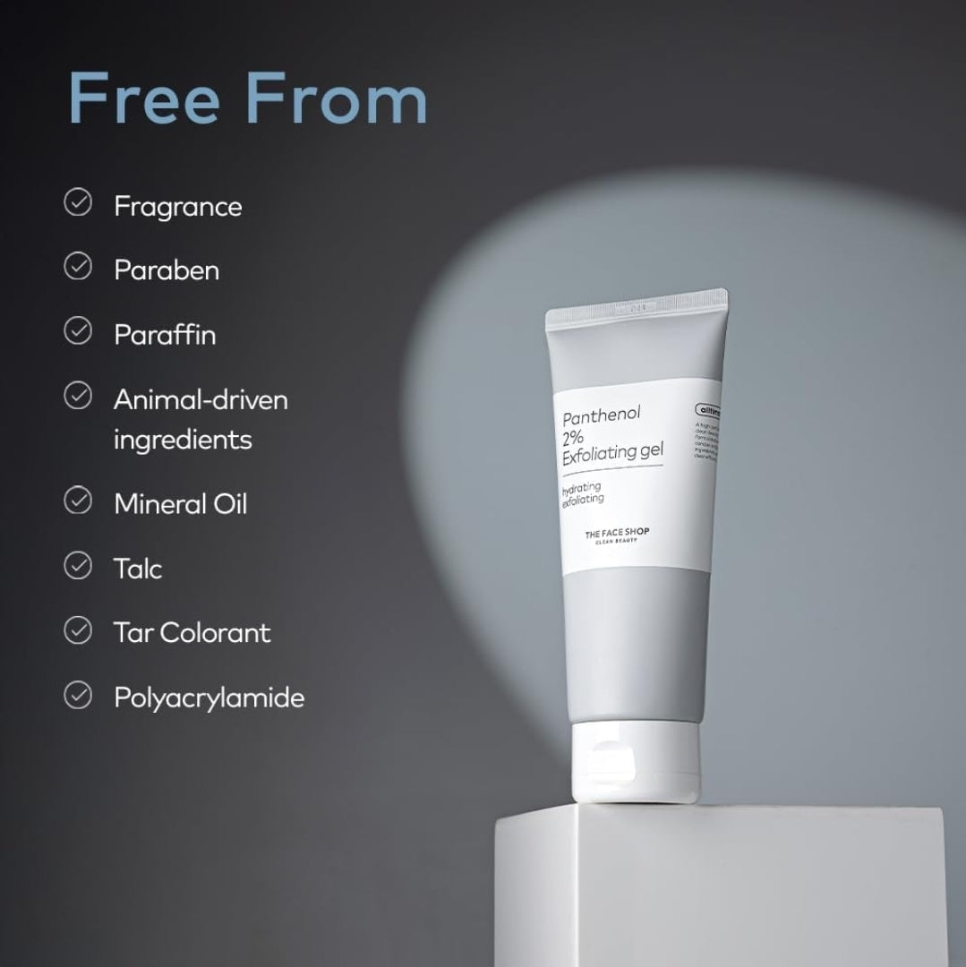 The Face Shop Alltimate Panthenol 2% Exfoliating Gel - Polish - Daily Gentle Hydrating Exfoliator Gel for Glowing Skin