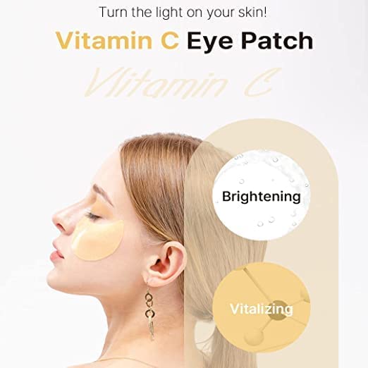 K-SECRET Vitamin C Extra Illuminating Eye Gel Patch - Firms and brightens sagging eye wrinkles and dull facial spots