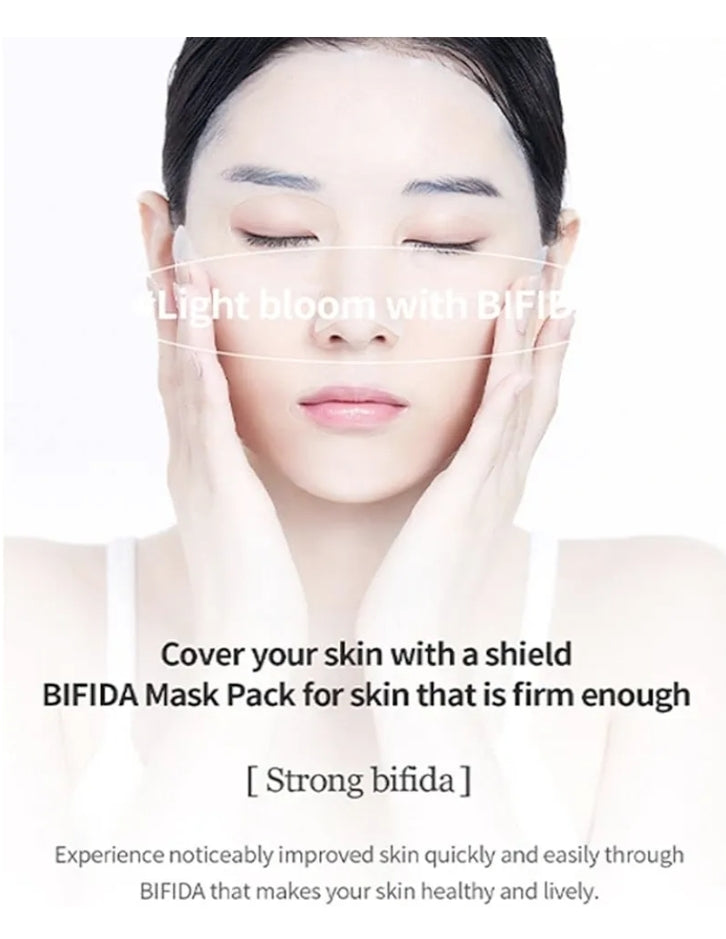 Mixsoon Bifida Sheet Mask - Face Moisturizer Sheet Korean Glass Skinkin Care - Dry Aged Skin - 1 Mask