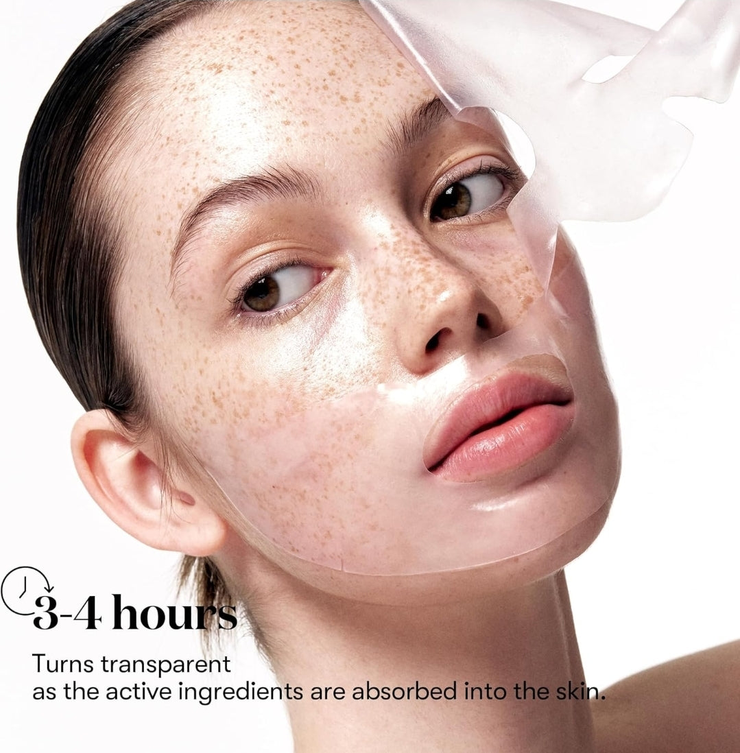 VT Cosmetics Collagen Reedle Shot 100 2-Step Hydrogel Mask - Intensive Firming, Exosome Collagen, Fine Lines, Overnight Melting - 1 Mask