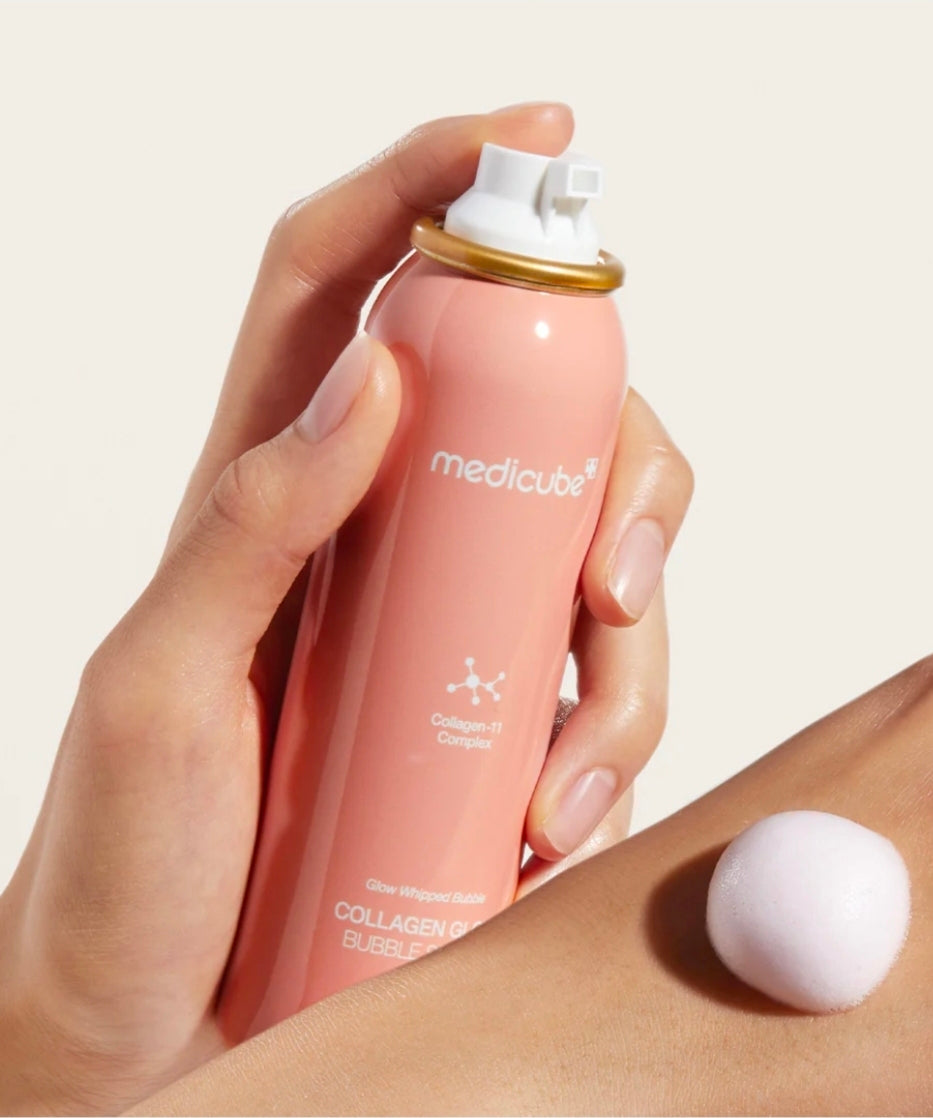 medicube Glow Whipped Bubble Collagen Glow Bubble Serum - Fast-absorbing bubble-type serum that gives you 24hr Glow & Lifted Look
