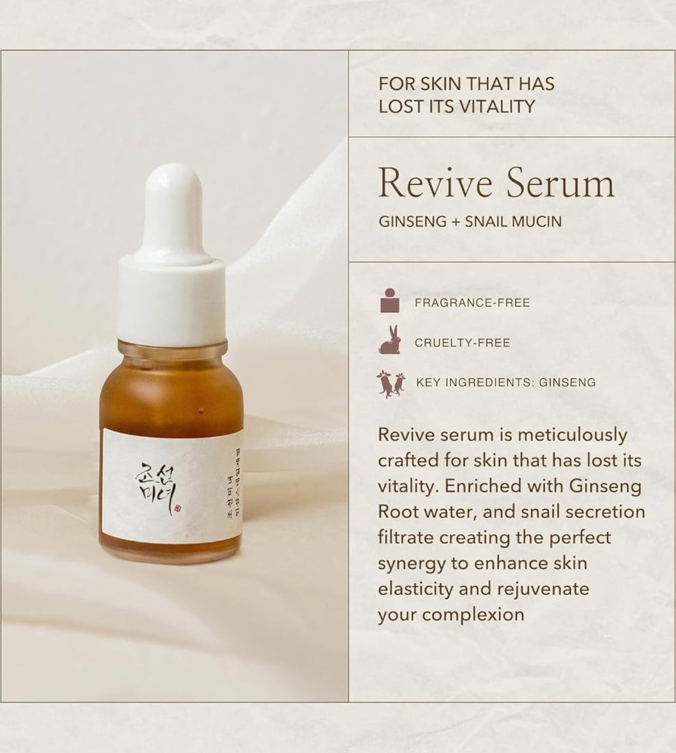 Beauty of Joseon Hanbang Serum Discovery Kit Gift Set - Moisturizing Travel Size Mini Korean Skincare - 10ml each