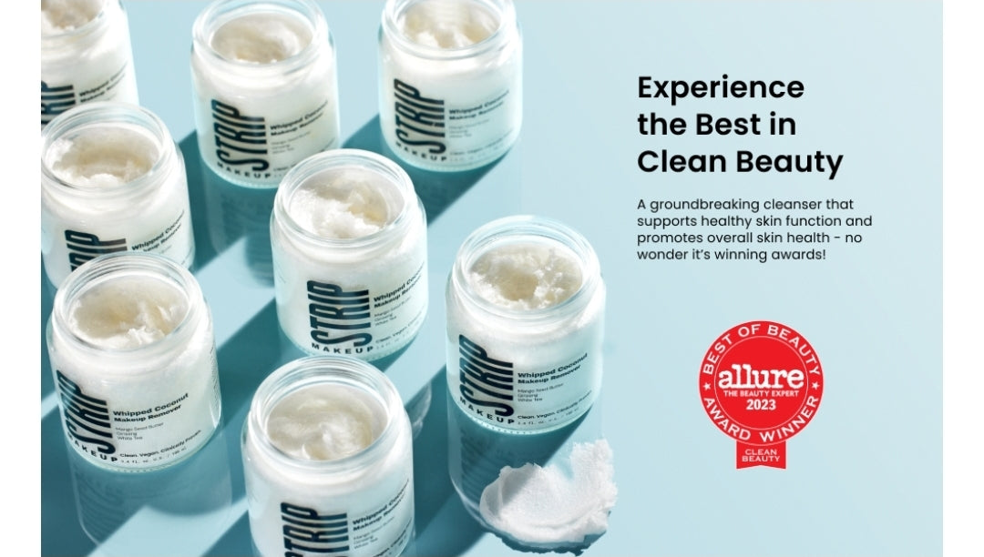 Strip Whipped Coconut Makeup Remover - Melting + moisturizing no-rinse cleanser with Mango Seed Butter - Plumping, tightening, softness and brightness