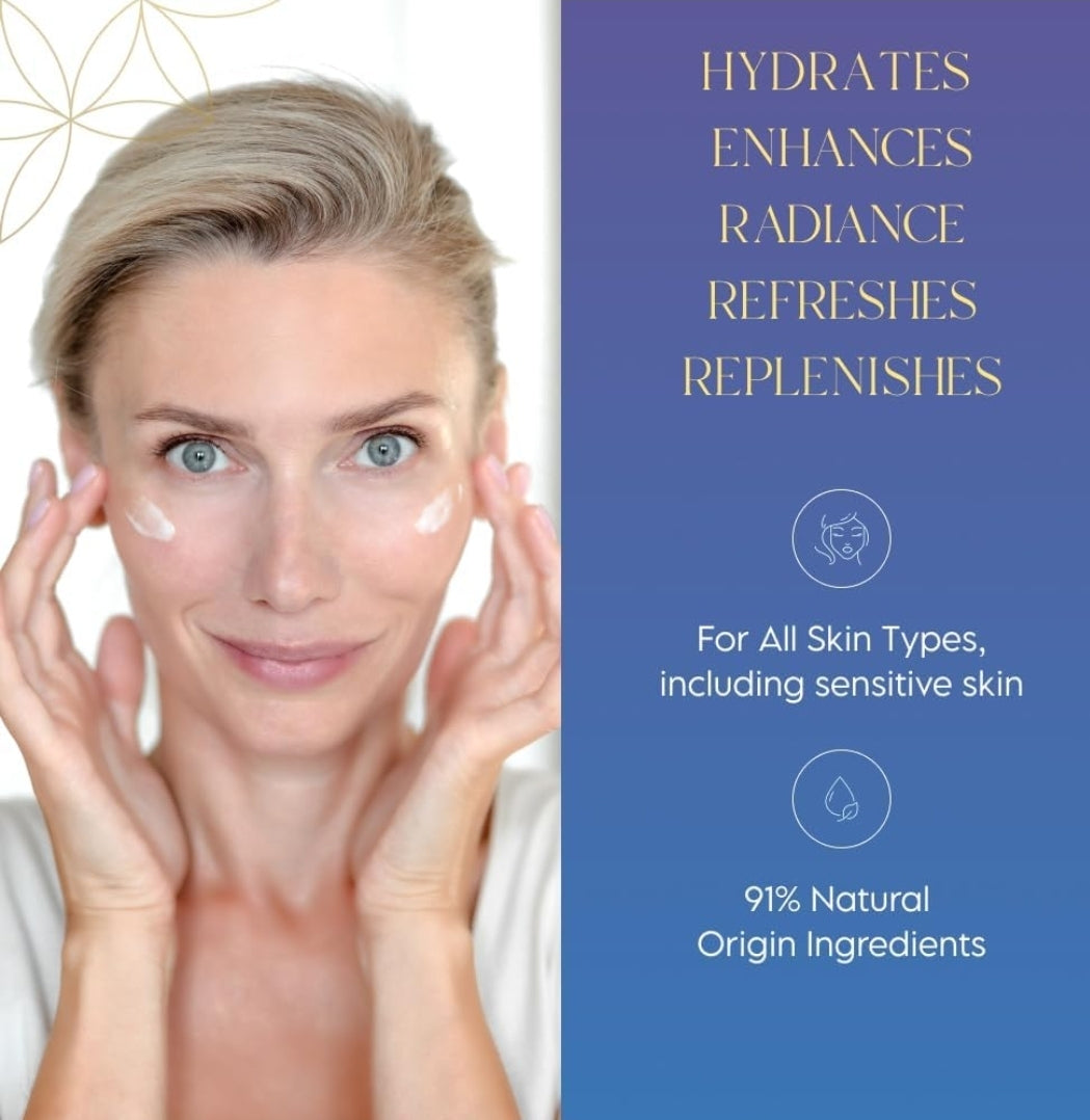 ieró Beauty Moonkissed Radiant Moisture Restorative Emulsion - Hydrating Anti-Aging Face Moisturizer, Helps Reduce Fine Lines and Wrinkles, Skincare for Day or Night, Paraben and Cruelty Free