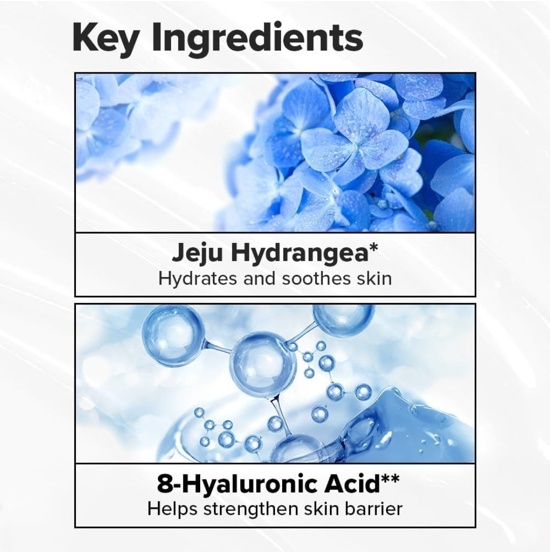 I DEW CARE Cuidado de la Piel - Hydra Vibes - Set de 3 piezas + 1 Diadema de Gato Gratis - Limpiador, suero y humectante con ácido hialurónico de diferente peso molecular