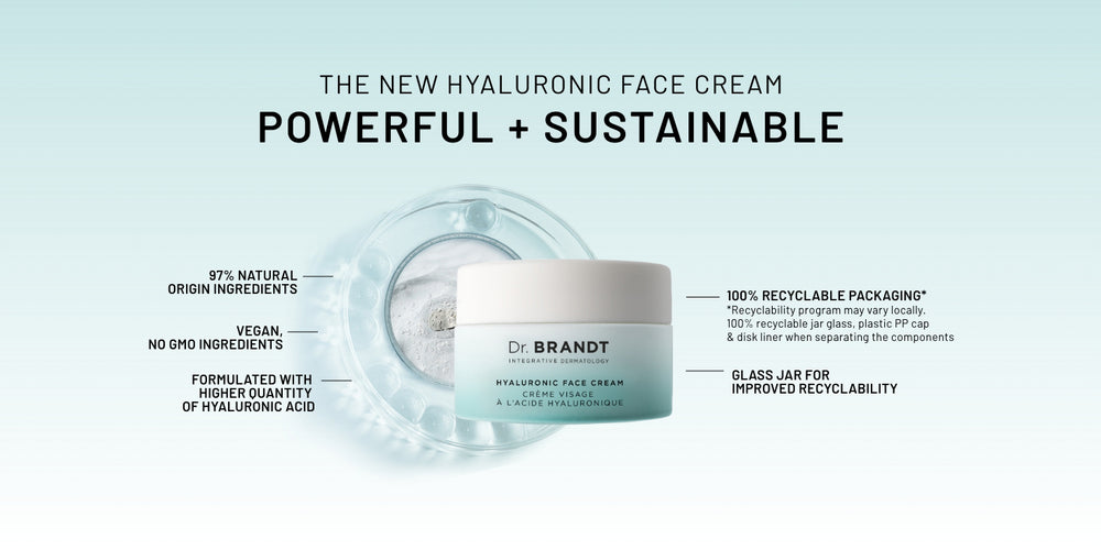 Dr. Brandt's Hyaluronic Face Cream with Hydropeptides - Dry Aged Skin - Lasting plumping hydrator, concerned with loss of volume, the appearance of lines and wrinkles