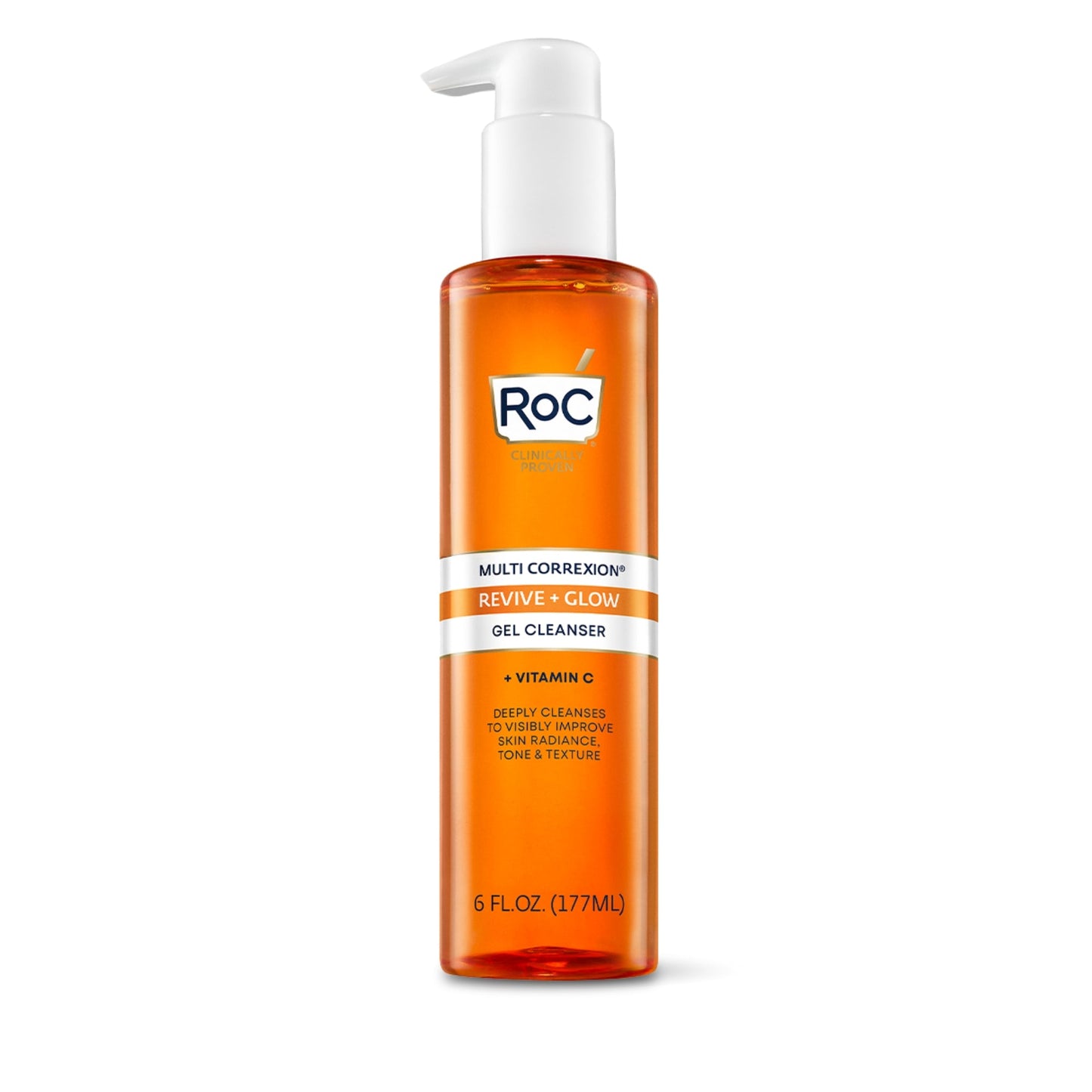 RoC MULTI CORREXION Revive + Glow Gel Cleanser - Cleanses, resurfaces, and extracts impurities