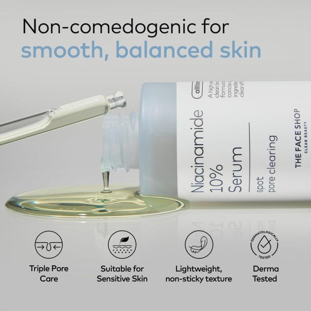 The Face Shop Alltimate Niacinamide 10% - Serum for Face with Caffeine & Peptide - Oil Control, Dark Spots and Pore reducer