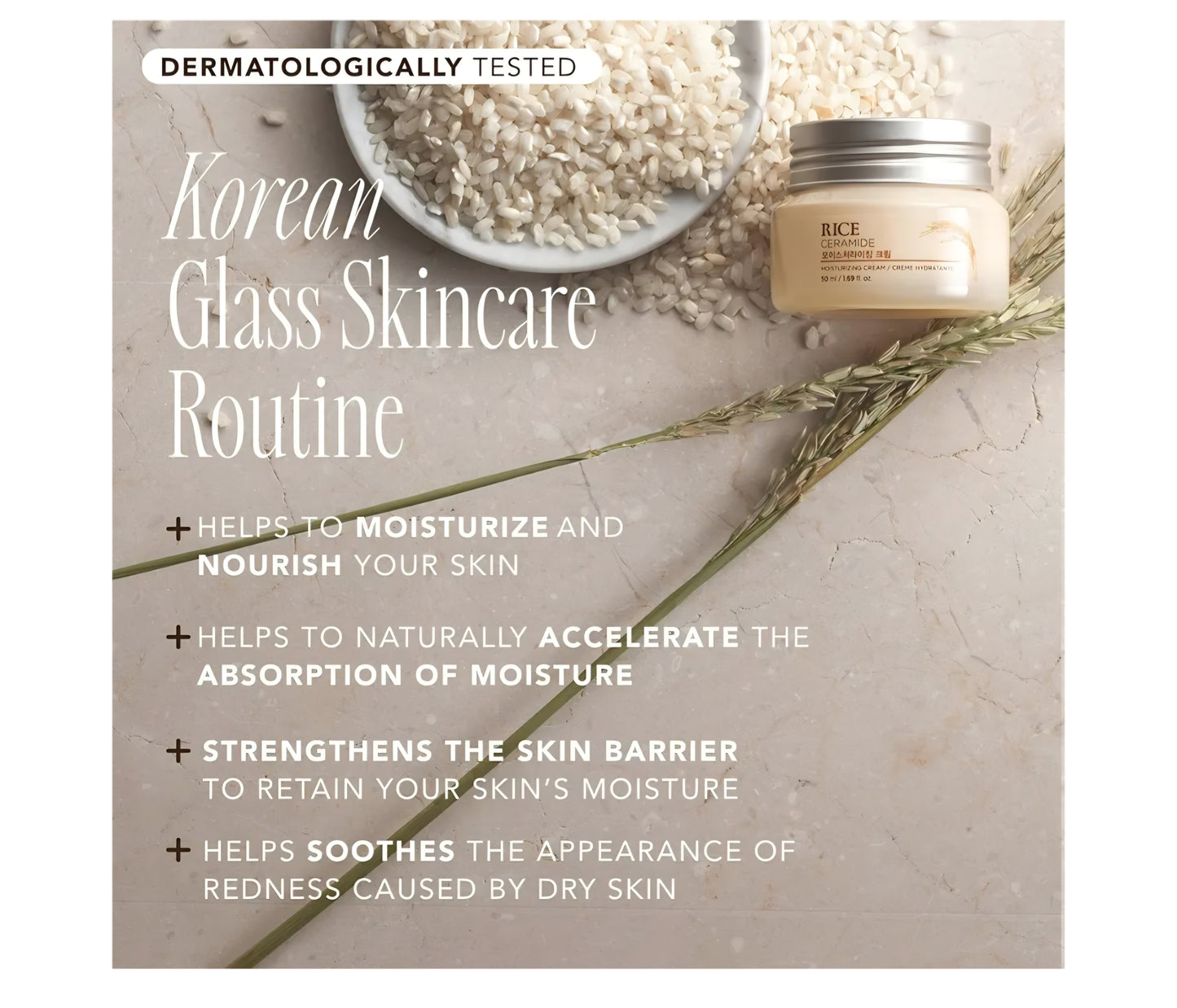 Crema hidratante con ceramidas de arroz de The Face Shop