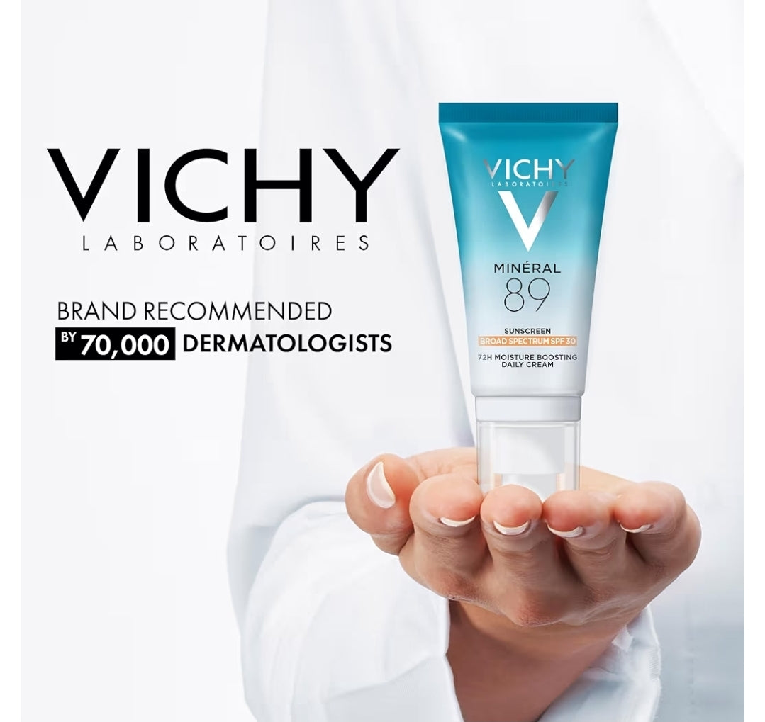Vichy Minéral 89 Face Sunscreen SPF 30 - Hydrating Daily Sunscreen For Face