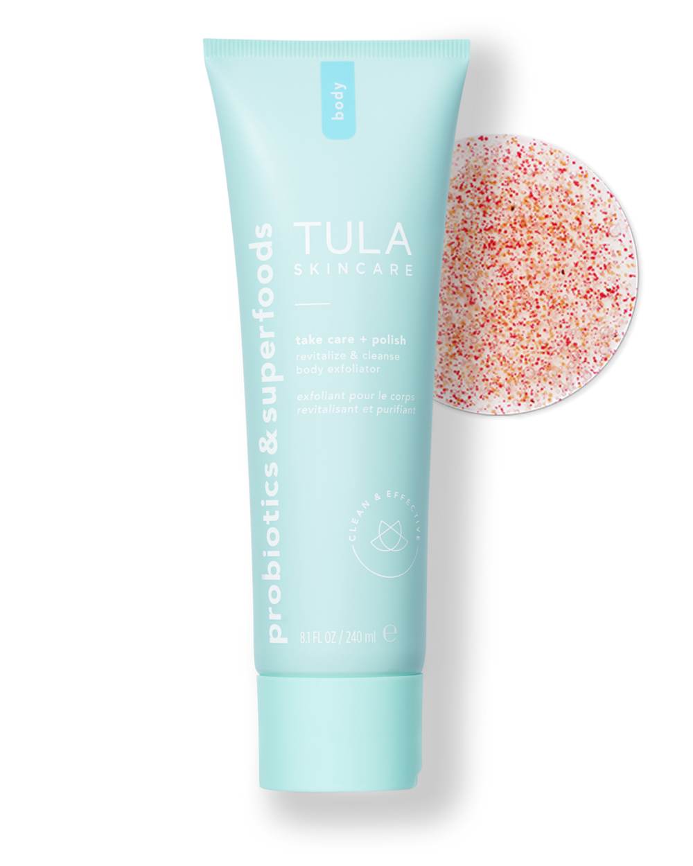 Tula Take Care + Polish Body Exfoliator - Triple AHA blend to dissolve dirt & debris