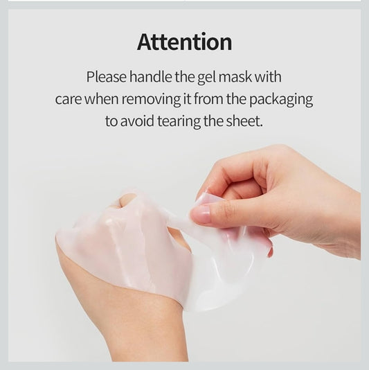 COSNORI Panthenol Hydrogel Mask - Calming & Hydrating, Supports Skin Texture, Moisturizing, Skin Comfort, Korean Facial Mask for Sensitive Skin - 1 Mask