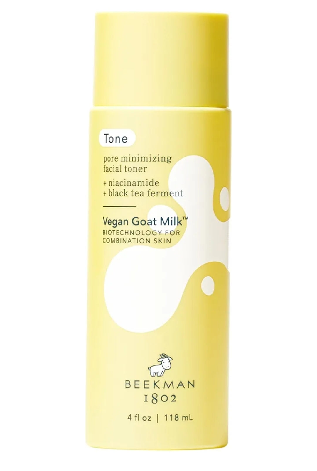 Tónico facial minimizador de poros Beekman 1802: equilibra y mejora la textura de la piel - 2 % de niacinamida, bioleche y fermento de té negro