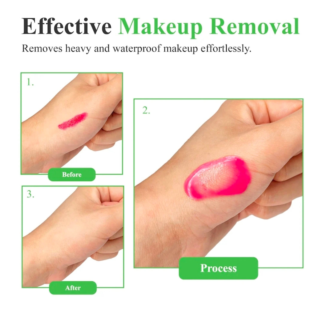 Madeca Derma Botanic Cleansing Gel - Clean Cleansing Oil Gel 8.3oz, Removes impurities, makeup, and excess oil and maintains moisture, infused with plant-based vitamins,AHA & BHA, it exfoliates and refines pores for a radiant complexion