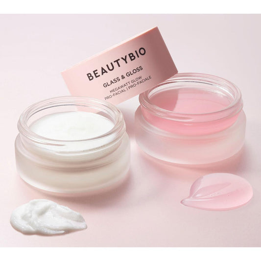 BeautyBio Spa Night In - Glass & Gloss + Cleanser Set - Exfoliation and hydration for Glow