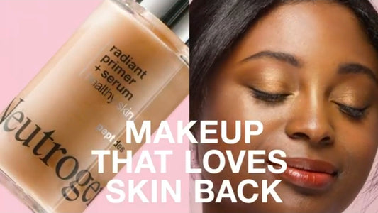 Neutrogena Healthy Skin Radiant Booster Primer & Serum - Skin-Evening Serum-to-Primer with Peptides & Pearl Pigments, Evens the Look of Skin's Tone & Smooths Texture,