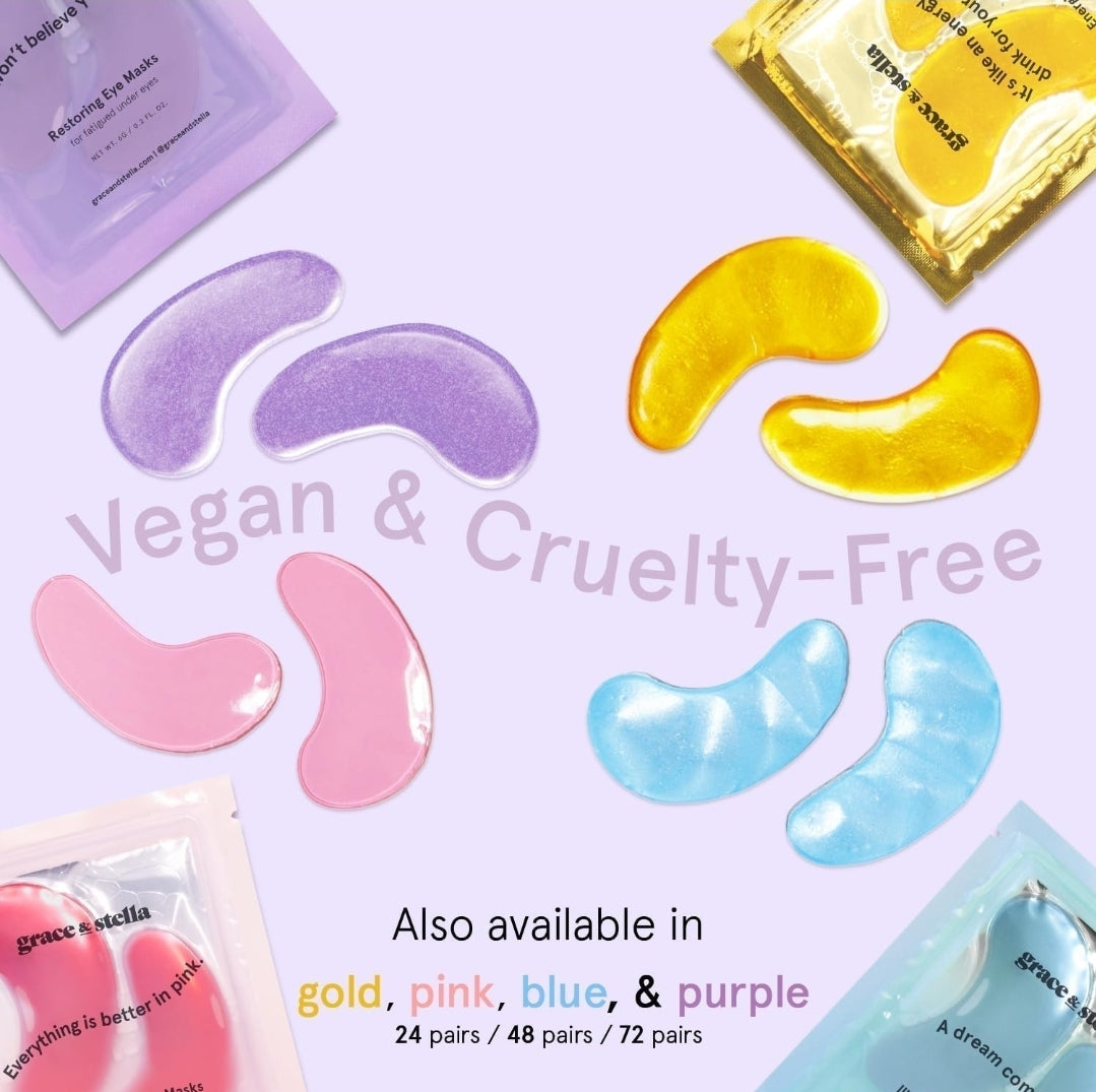 Grace & Stella Retinol Under Eye Patches - Gel Eye Mask with Hyaluronic Acid - For Puffiness, Brightening, Rejuvenating, Dark Circles, Hydrating, Moisturizing - 1 Pair