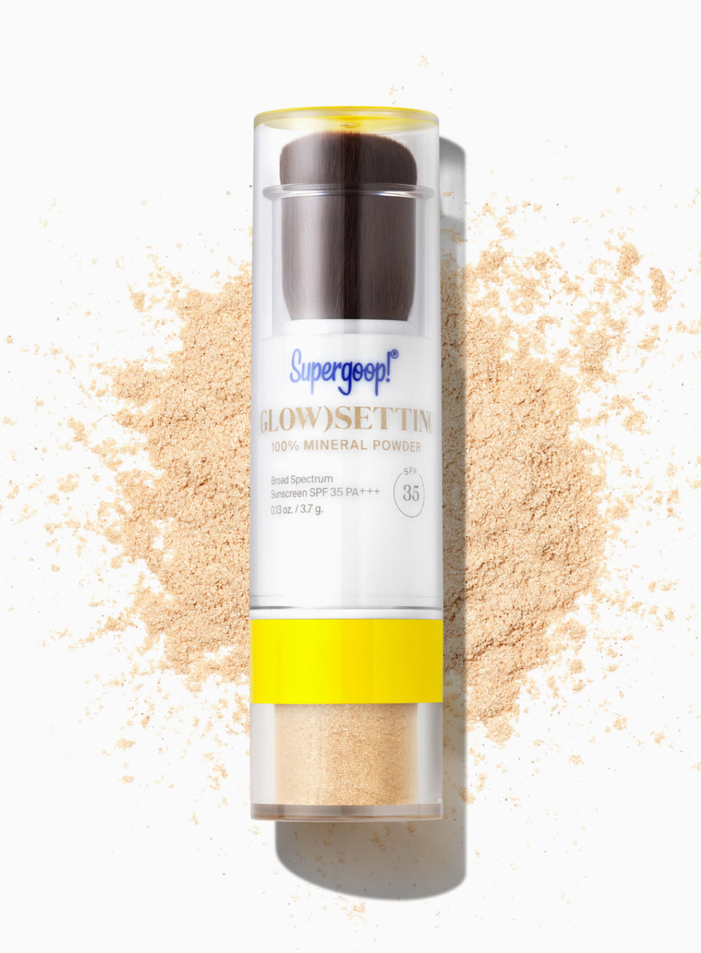 Supergoop! Glow Setting Mineral Powder, Translucent - Broad Spectrum SPF 35 PA+++ Sunscreen + Makeup Setting Powder