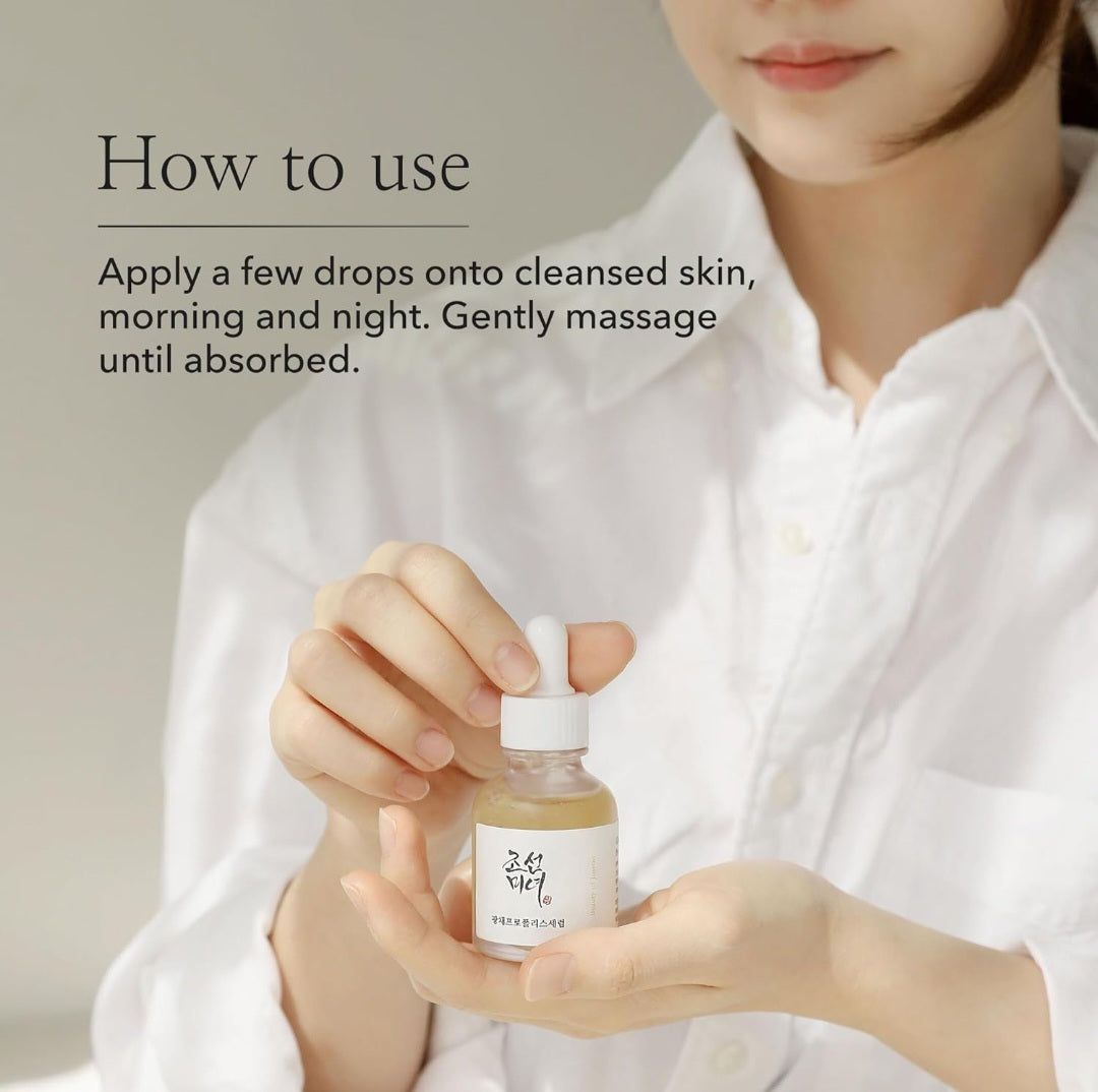 Suero iluminador Beauty of Joseon con propóleo y niacinamida, hidratante facial calmante