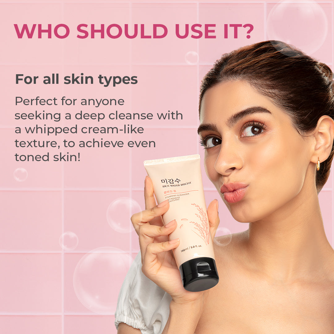 Espuma limpiadora Rice Bright de The Face Shop