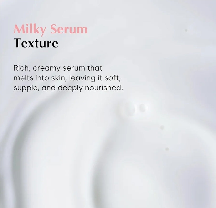 MIDHA Rice Protein Milky Serum - Deep hydration, Moisture balance, Firm Elasticity, Skin Barrier Support, Ceramide Skincare, Non-greasy finish, Smooth and hydrated, vegan