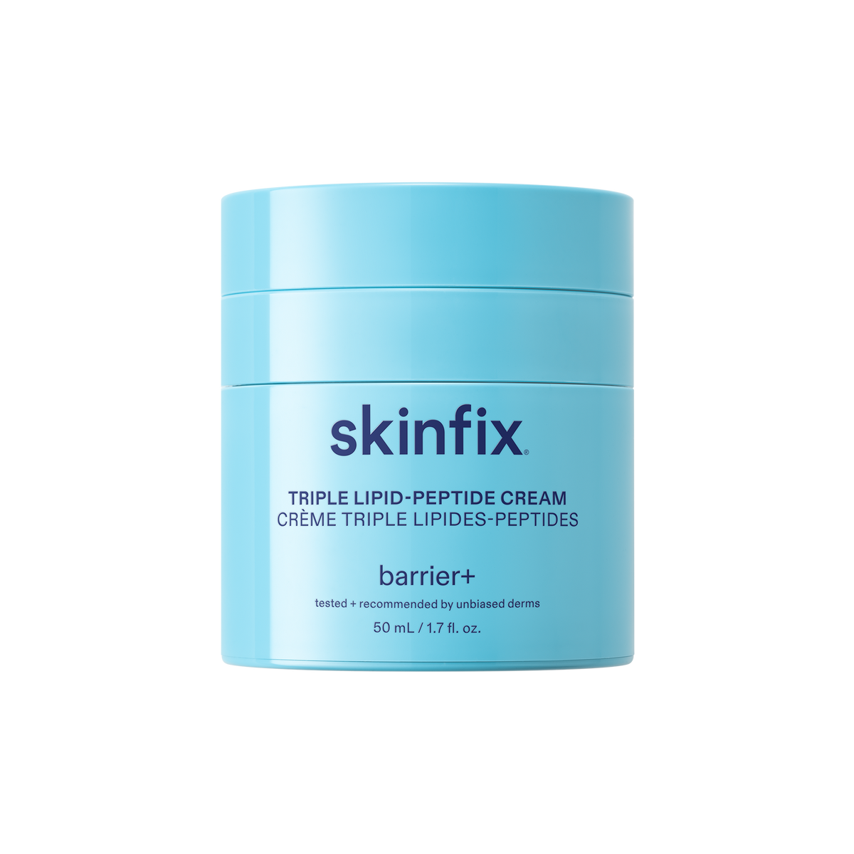 Crema triple lípido-péptido Skinfix: depósito de ácido hialurónico y algas rojas, hidratación instantánea y duradera.