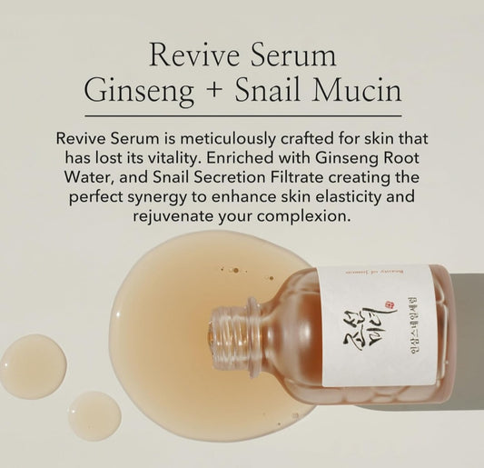 Beauty of Joseon Revive Serum : Ginseng + Snail Mucin Firming Snail Mucin Serum