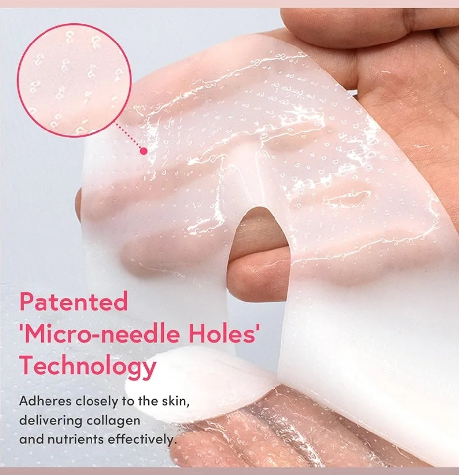 PRETTYSKIN Collagen 400 Hydrogel Mask – 400 Dalton Collagen + Panthenol Overnight Moisture & Firmness Support for Dry, Tired Skin - 1 Mask