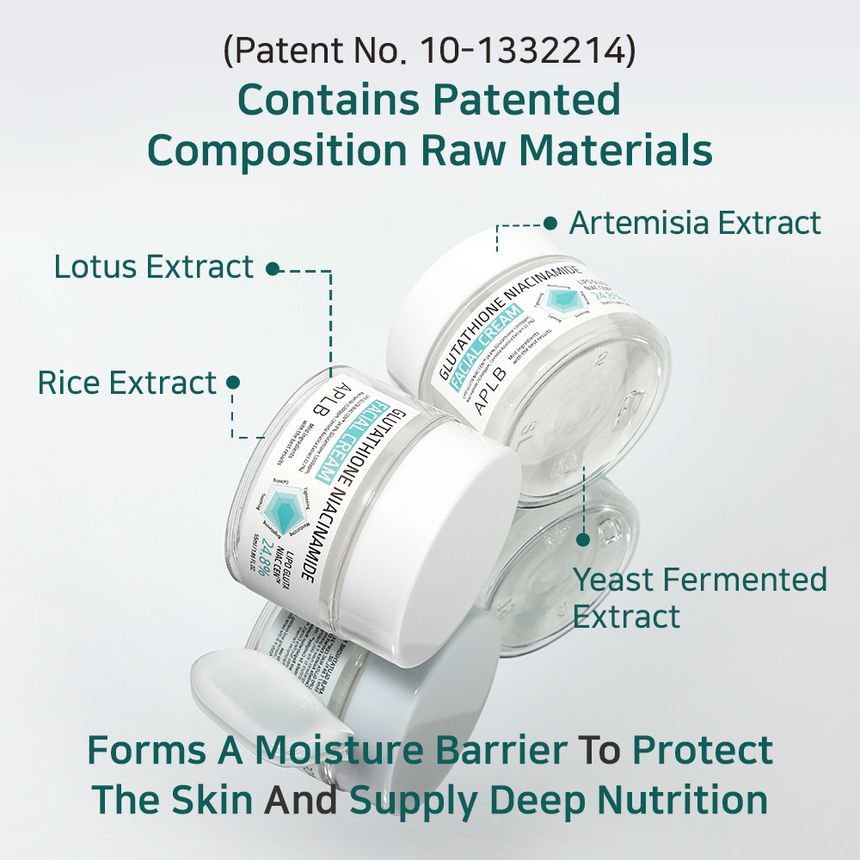 Crema facial de glutatión y niacinamida APLB