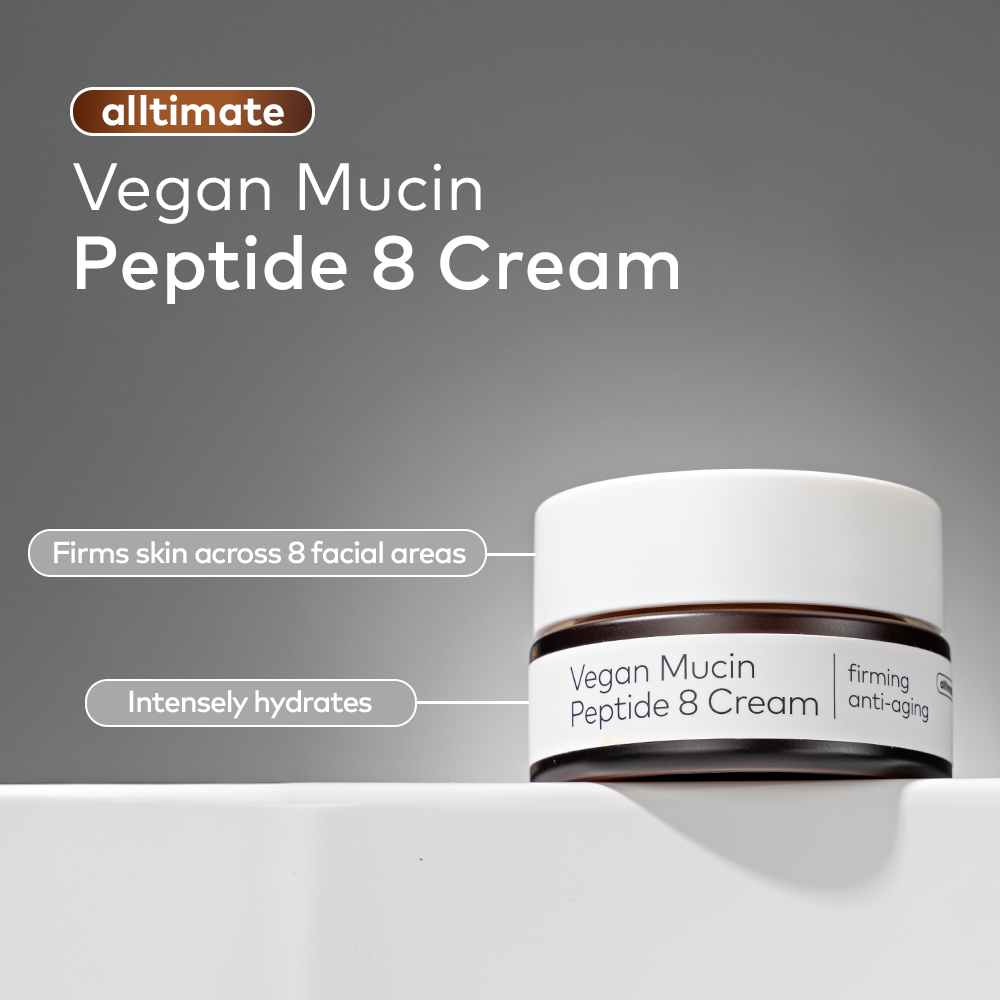 The Face Shop Alltimate Vegan Mucin Peptide 8 Cream - Hydrating, Firming Anti-Aging Cream