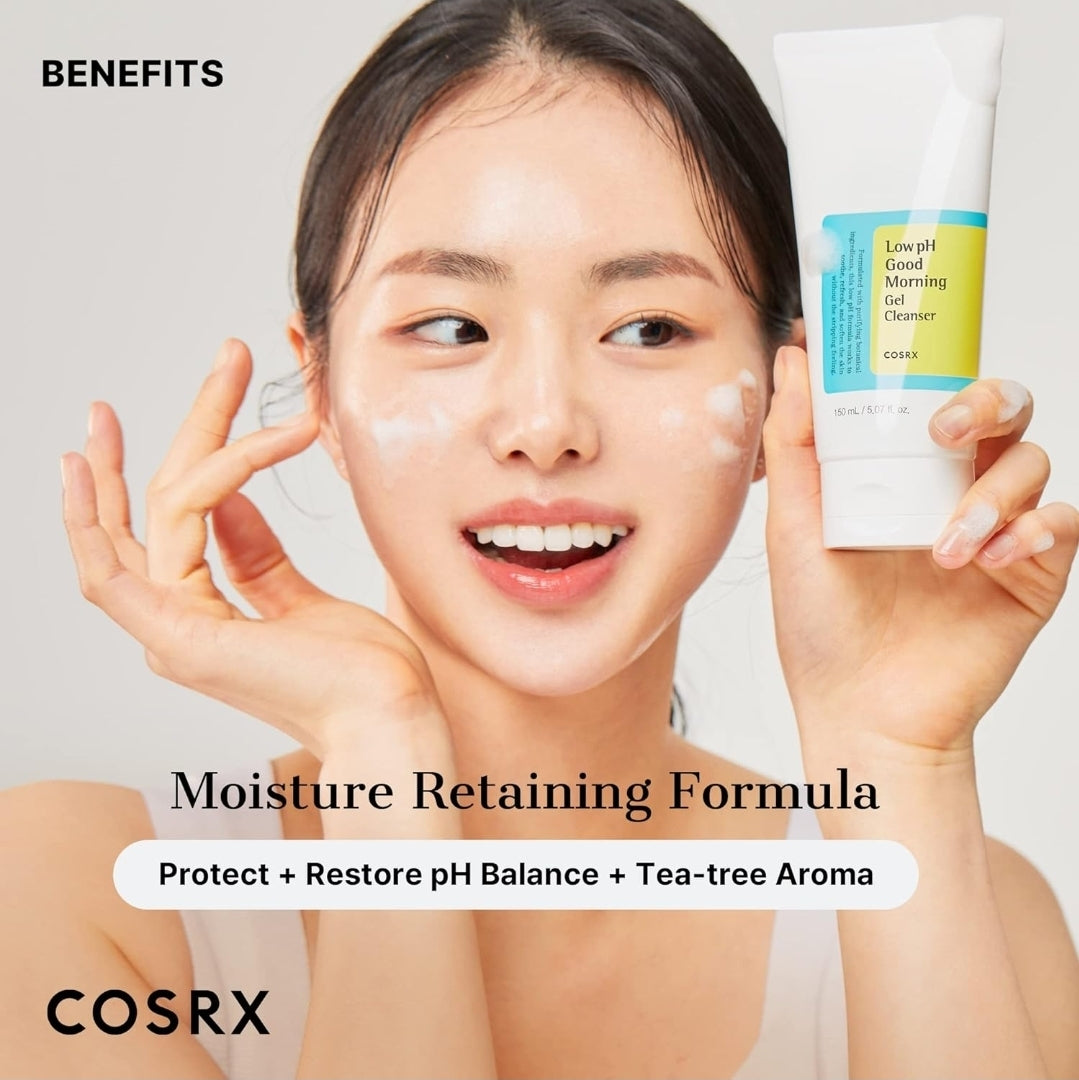 COSRX Low pH Good Morning Gel Face Cleanser BHA - Removes impurities strengthening your skin barrier