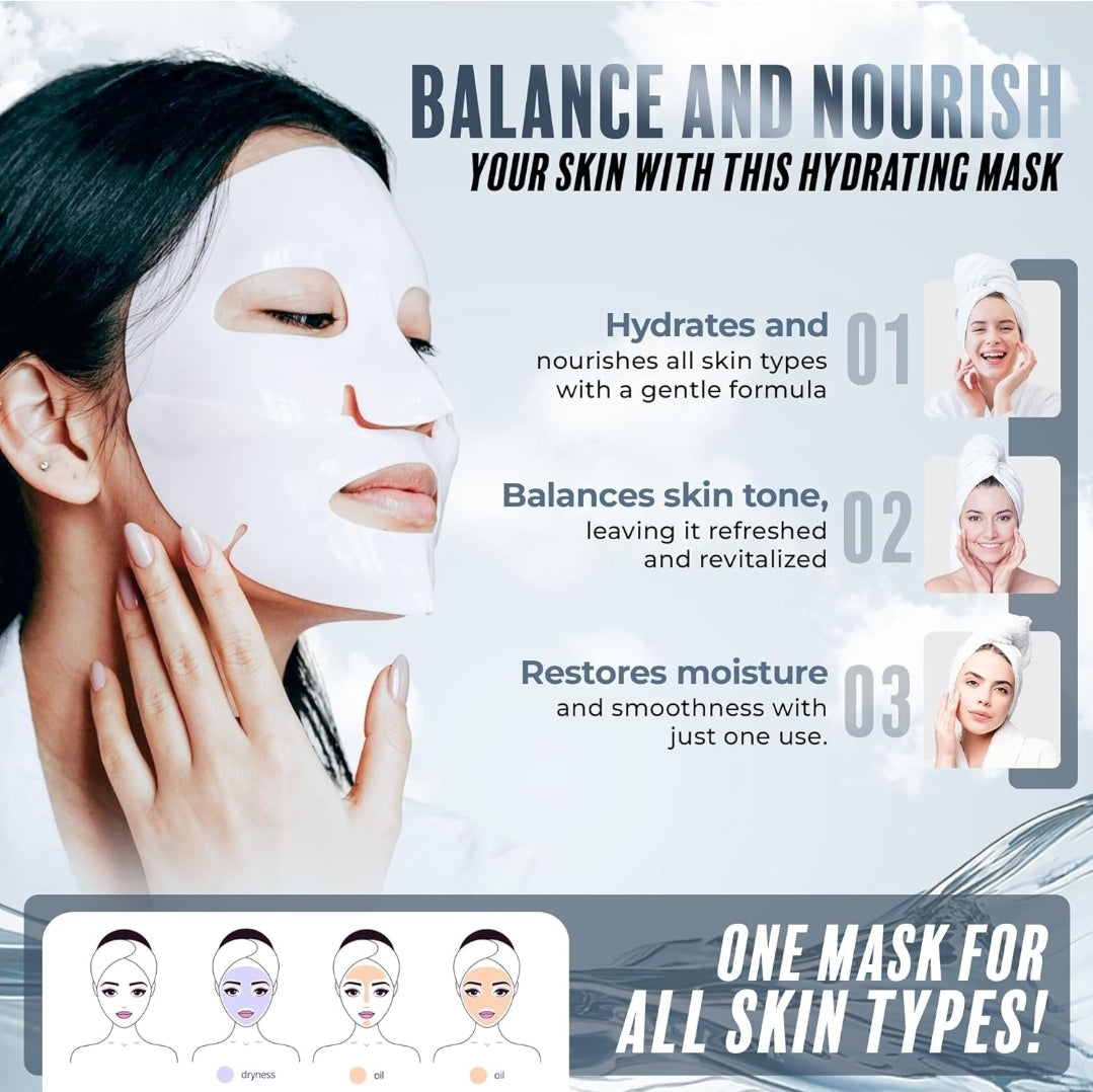 BioRadiant Magic Melting Hyaluronic Hydrogel Mask - Cooling & Soothing - 1 Mask